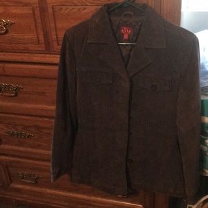 Chocolate Brown Suede Jacket